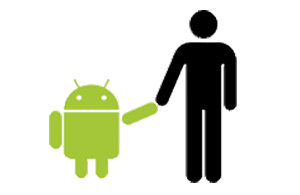 Versão mais atualizada do mascote da android.